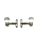 Vintage White Metal and Lucite Cufflinks 